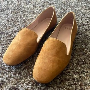 J. Crew tan suede smoking slipper shoes in size 7